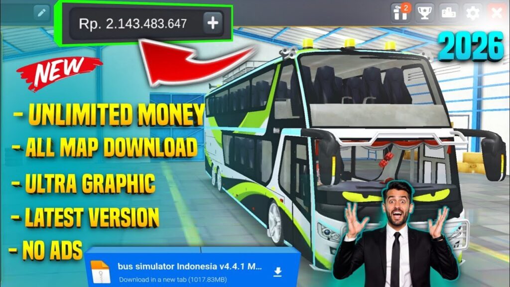 bus simulator indonesia unlimited money version