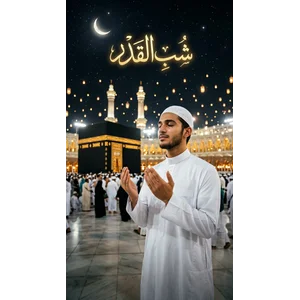 shab e qadar prompt for muslim boy