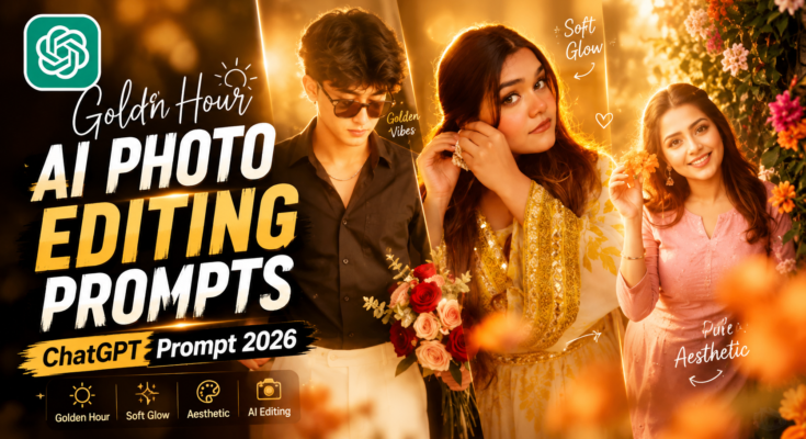 Golden Hour AI Photo Editing, ChatGPT Golden Hour Prompt, Golden Hour AI Photos, AI Photo Trend 2026