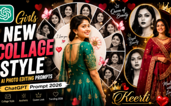 Girls New Collage Style AI Photo Editing Prompts, ChatGPT Prompt 2026, AI Collage Photo Editing, Girls AI Photo Trend