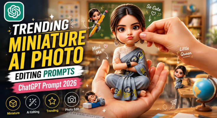Trending Miniature AI Photo Editing Prompts ChatGPT Prompt 2026, Miniature AI Photos, ChatGPT AI Editing, Tiny World AI Trend