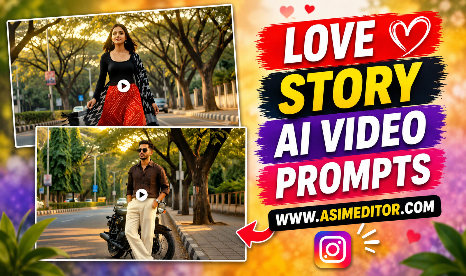 AI Love Story Video Editing